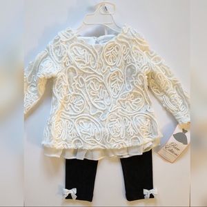 NWT Rare Editions black and white matching set